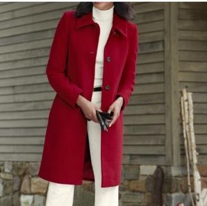 Wool blend coat